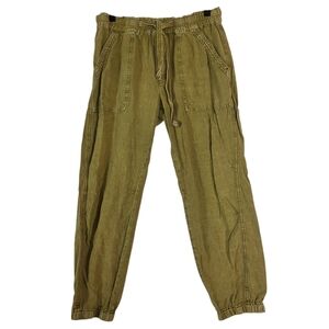 Anthropologie by Anthropologie acid washed draw string boho hippie Pants